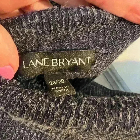 Lane Bryant - Off shoulder eggplant sweater - Picture 3 of 3